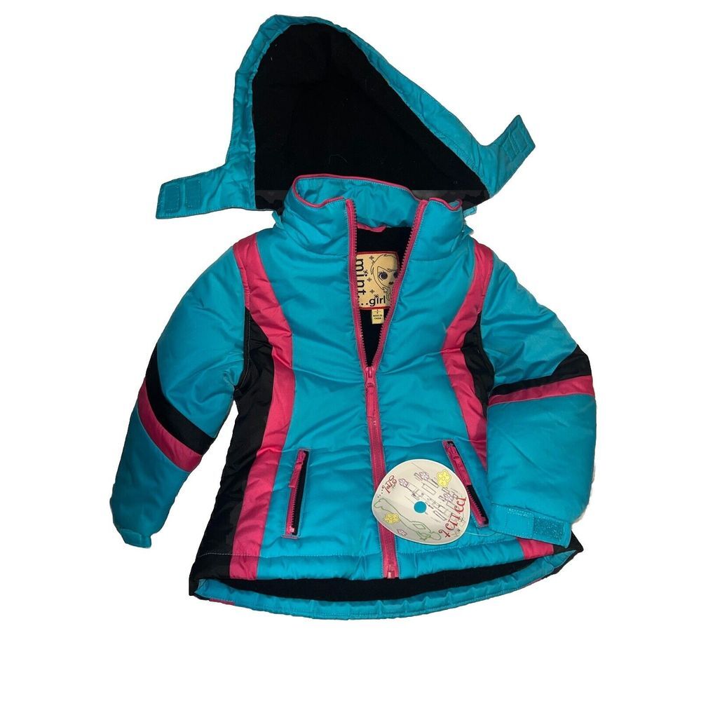 Mint Girl Jacket Size 5 Blue With Pink And Black NWT